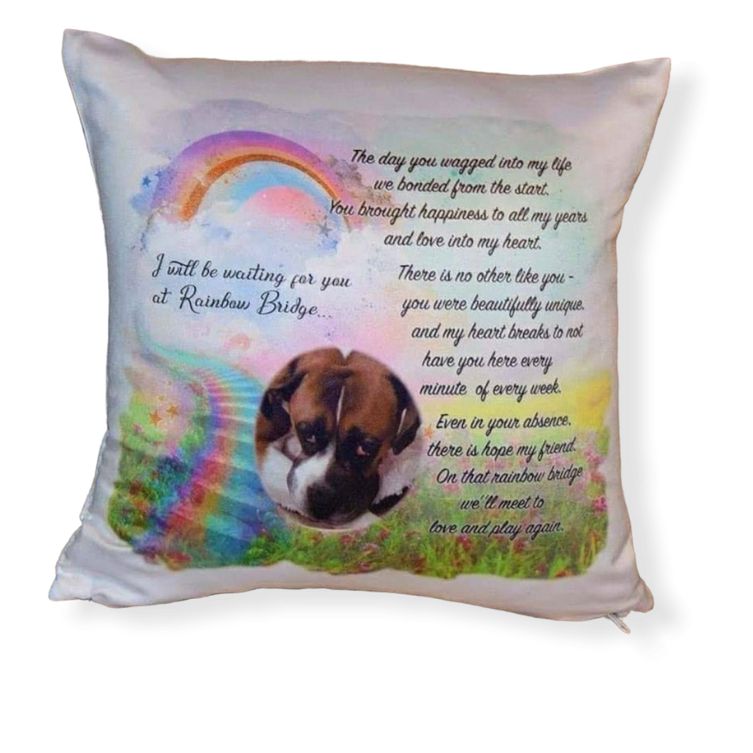 Pet memorial cushions