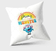 Load image into Gallery viewer, Mum&#39;s little monsters cushion
