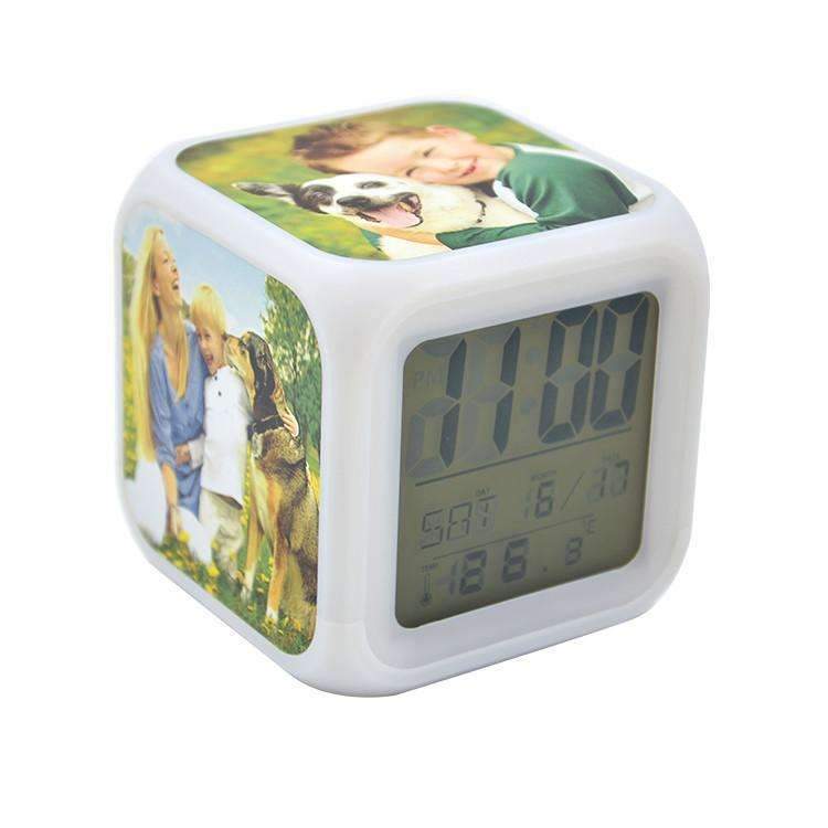 Colour changing alarm clock